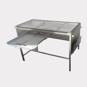 Mesa de rayos X con charola porta chasis sin brazo para rx
