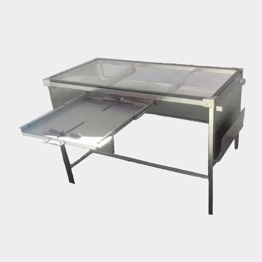 Mesa de rayos X con charola porta chasis sin brazo para rx