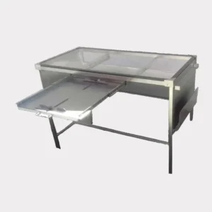 Mesa de rayos x con charola porta-chasis sin brazo para rx