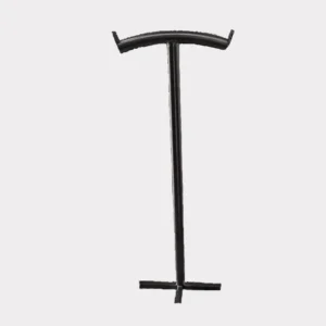 Pedestal porta mandil y collarines de acero inoxidable